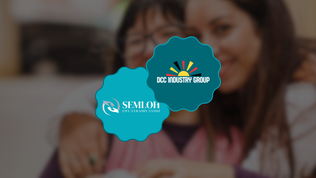 DCC and Semloh logos joining together